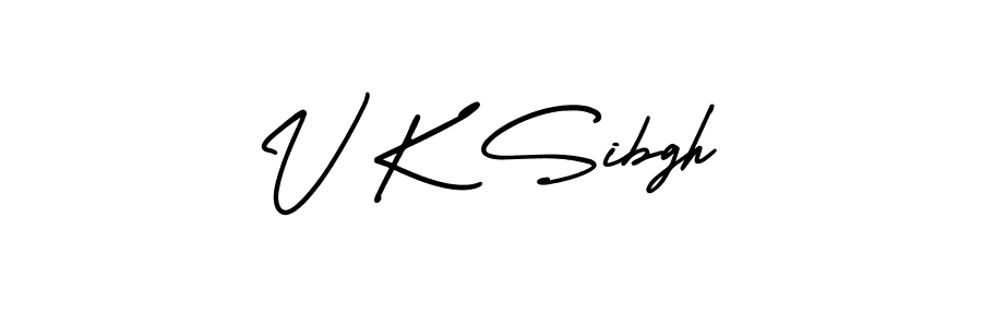 Make a beautiful signature design for name V K Sibgh. Use this online signature maker to create a handwritten signature for free. V K Sibgh signature style 3 images and pictures png