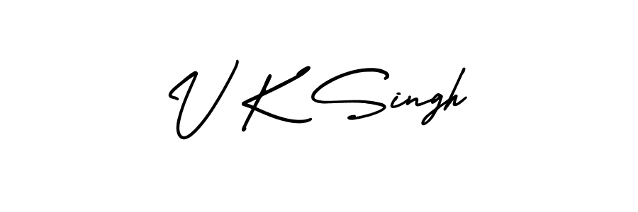 if you are searching for the best signature style for your name V K Singh. so please give up your signature search. here we have designed multiple signature styles  using AmerikaSignatureDemo-Regular. V K Singh signature style 3 images and pictures png