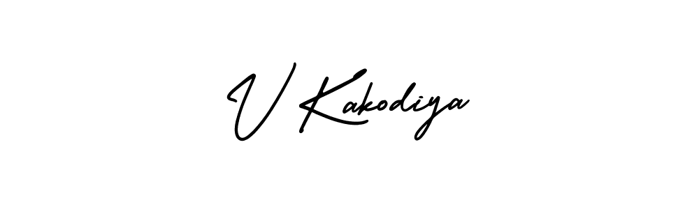 Make a short V Kakodiya signature style. Manage your documents anywhere anytime using AmerikaSignatureDemo-Regular. Create and add eSignatures, submit forms, share and send files easily. V Kakodiya signature style 3 images and pictures png