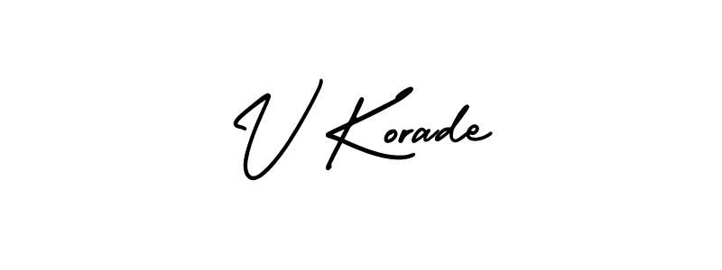 This is the best signature style for the V Korade name. Also you like these signature font (AmerikaSignatureDemo-Regular). Mix name signature. V Korade signature style 3 images and pictures png