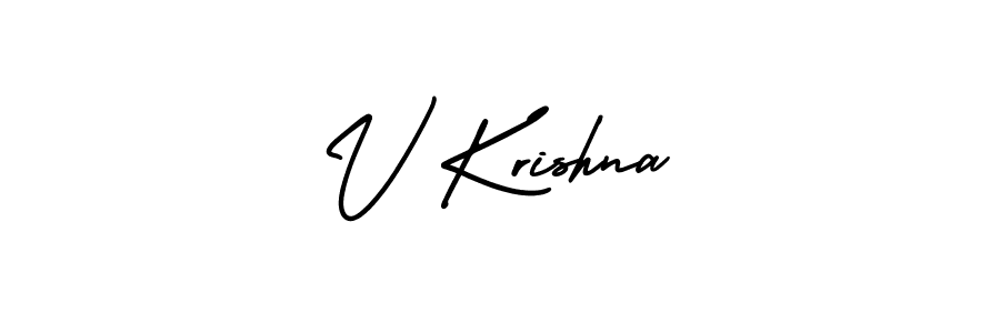 Make a beautiful signature design for name V Krishna. Use this online signature maker to create a handwritten signature for free. V Krishna signature style 3 images and pictures png