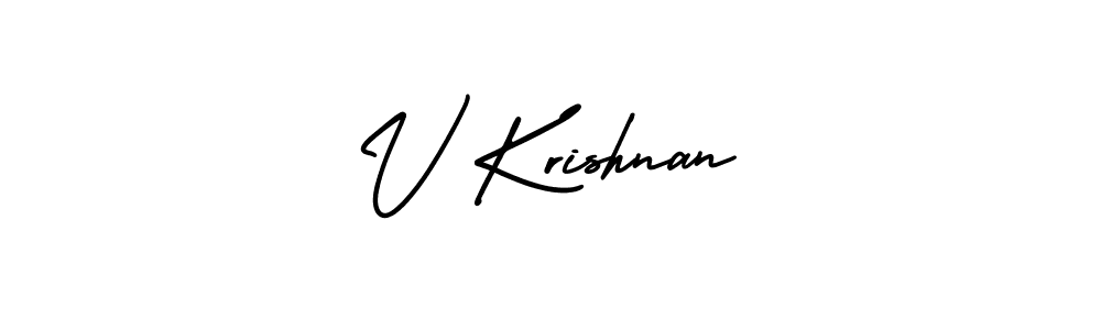 You can use this online signature creator to create a handwritten signature for the name V Krishnan. This is the best online autograph maker. V Krishnan signature style 3 images and pictures png