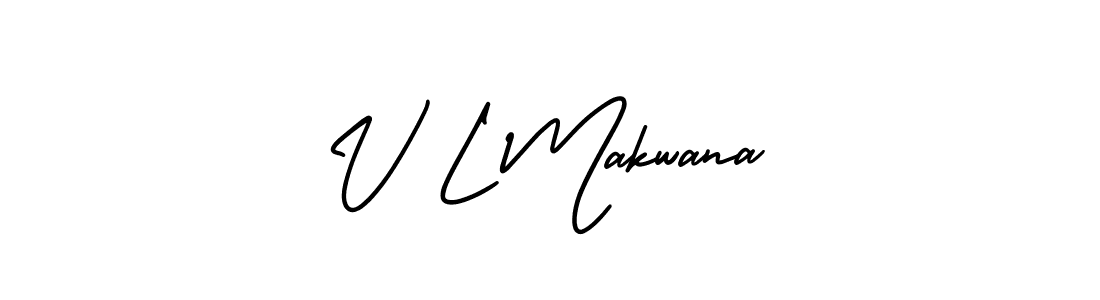 It looks lik you need a new signature style for name V L Makwana. Design unique handwritten (AmerikaSignatureDemo-Regular) signature with our free signature maker in just a few clicks. V L Makwana signature style 3 images and pictures png