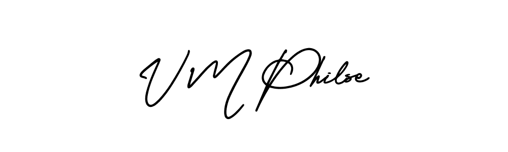 Best and Professional Signature Style for V M Philse. AmerikaSignatureDemo-Regular Best Signature Style Collection. V M Philse signature style 3 images and pictures png