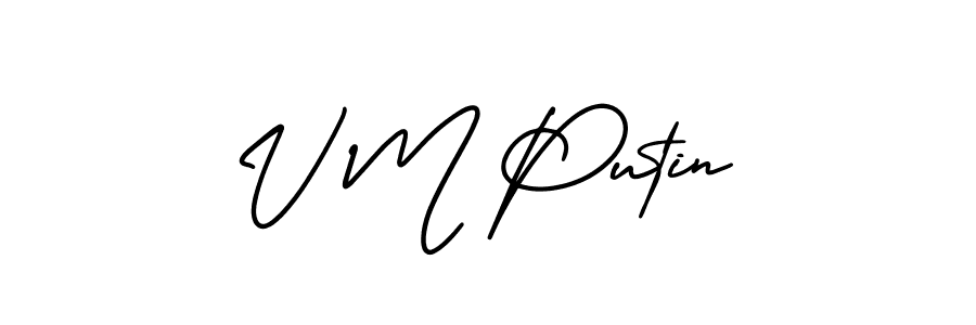 Also we have V M Putin name is the best signature style. Create professional handwritten signature collection using AmerikaSignatureDemo-Regular autograph style. V M Putin signature style 3 images and pictures png