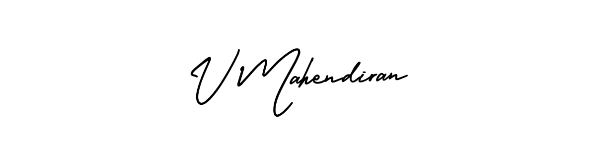 Design your own signature with our free online signature maker. With this signature software, you can create a handwritten (AmerikaSignatureDemo-Regular) signature for name V Mahendiran. V Mahendiran signature style 3 images and pictures png