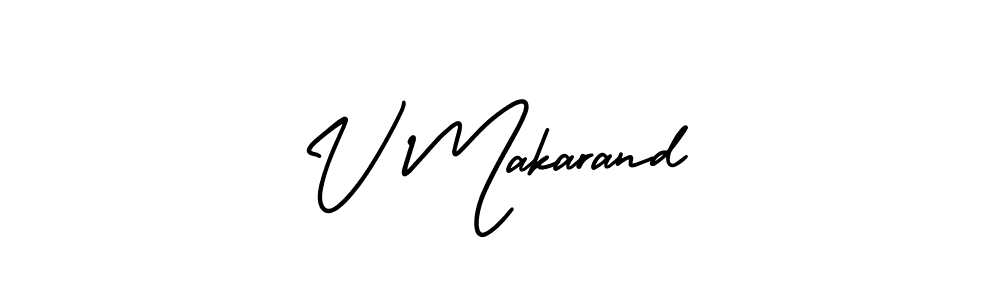 Also You can easily find your signature by using the search form. We will create V Makarand name handwritten signature images for you free of cost using AmerikaSignatureDemo-Regular sign style. V Makarand signature style 3 images and pictures png