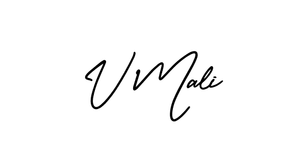 Also we have V Mali name is the best signature style. Create professional handwritten signature collection using AmerikaSignatureDemo-Regular autograph style. V Mali signature style 3 images and pictures png