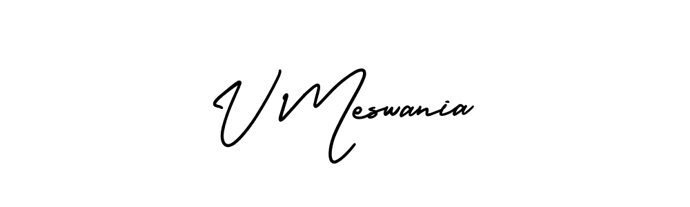 Check out images of Autograph of V Meswania name. Actor V Meswania Signature Style. AmerikaSignatureDemo-Regular is a professional sign style online. V Meswania signature style 3 images and pictures png