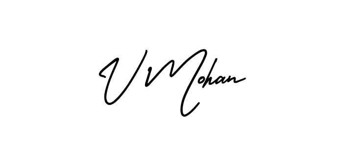 Also we have V Mohan name is the best signature style. Create professional handwritten signature collection using AmerikaSignatureDemo-Regular autograph style. V Mohan signature style 3 images and pictures png