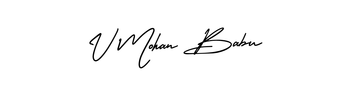 How to Draw V Mohan Babu signature style? AmerikaSignatureDemo-Regular is a latest design signature styles for name V Mohan Babu. V Mohan Babu signature style 3 images and pictures png