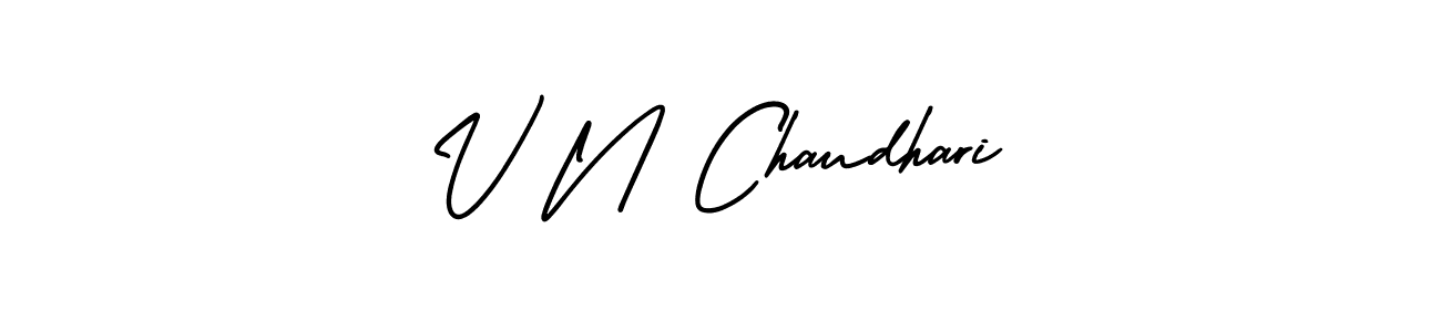 Similarly AmerikaSignatureDemo-Regular is the best handwritten signature design. Signature creator online .You can use it as an online autograph creator for name V N Chaudhari. V N Chaudhari signature style 3 images and pictures png