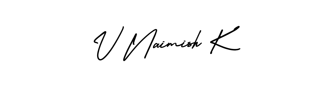 You can use this online signature creator to create a handwritten signature for the name V Naimish K. This is the best online autograph maker. V Naimish K signature style 3 images and pictures png
