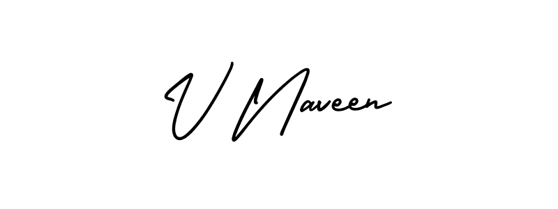 Make a beautiful signature design for name V Naveen. Use this online signature maker to create a handwritten signature for free. V Naveen signature style 3 images and pictures png