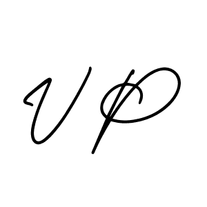 It looks lik you need a new signature style for name V P. Design unique handwritten (AmerikaSignatureDemo-Regular) signature with our free signature maker in just a few clicks. V P signature style 3 images and pictures png