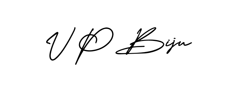 Check out images of Autograph of V P Biju name. Actor V P Biju Signature Style. AmerikaSignatureDemo-Regular is a professional sign style online. V P Biju signature style 3 images and pictures png