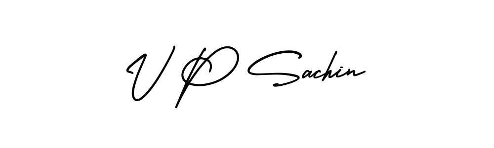 Best and Professional Signature Style for V P Sachin. AmerikaSignatureDemo-Regular Best Signature Style Collection. V P Sachin signature style 3 images and pictures png