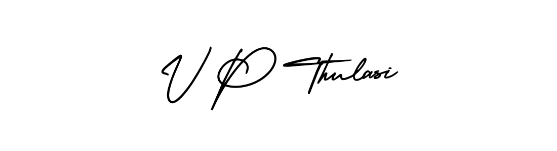 How to make V P Thulasi signature? AmerikaSignatureDemo-Regular is a professional autograph style. Create handwritten signature for V P Thulasi name. V P Thulasi signature style 3 images and pictures png