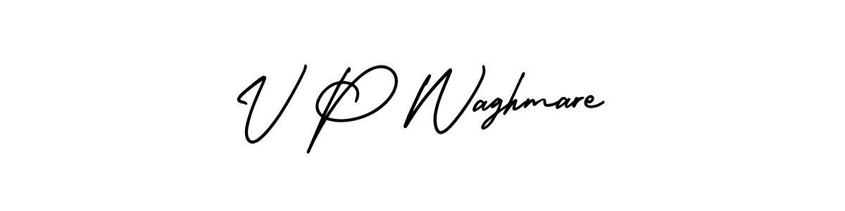 It looks lik you need a new signature style for name V P Waghmare. Design unique handwritten (AmerikaSignatureDemo-Regular) signature with our free signature maker in just a few clicks. V P Waghmare signature style 3 images and pictures png