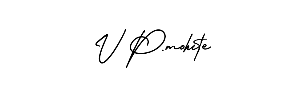 Make a beautiful signature design for name V P.mohite. Use this online signature maker to create a handwritten signature for free. V P.mohite signature style 3 images and pictures png