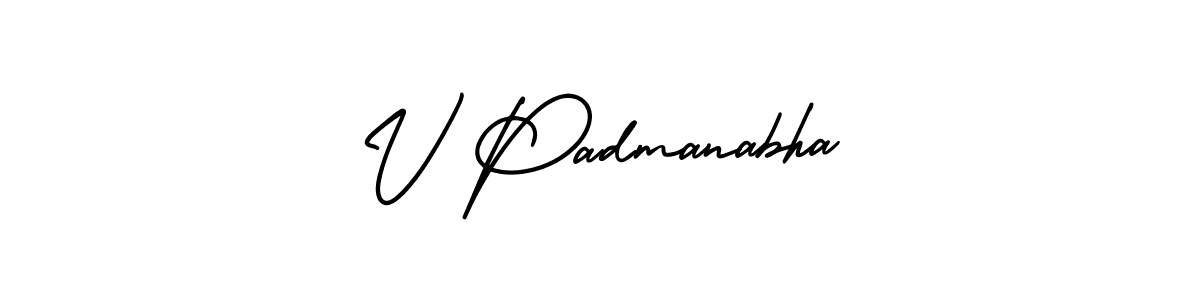 Also we have V Padmanabha name is the best signature style. Create professional handwritten signature collection using AmerikaSignatureDemo-Regular autograph style. V Padmanabha signature style 3 images and pictures png