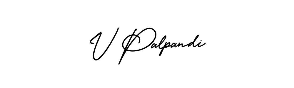 It looks lik you need a new signature style for name V Palpandi. Design unique handwritten (AmerikaSignatureDemo-Regular) signature with our free signature maker in just a few clicks. V Palpandi signature style 3 images and pictures png