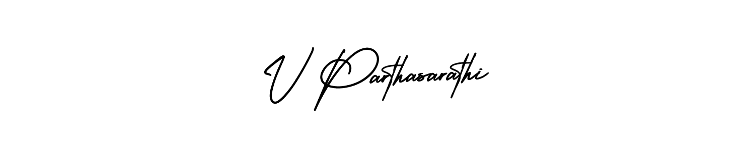 AmerikaSignatureDemo-Regular is a professional signature style that is perfect for those who want to add a touch of class to their signature. It is also a great choice for those who want to make their signature more unique. Get V Parthasarathi name to fancy signature for free. V Parthasarathi signature style 3 images and pictures png