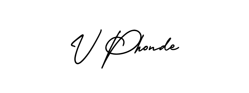 Also You can easily find your signature by using the search form. We will create V Phonde name handwritten signature images for you free of cost using AmerikaSignatureDemo-Regular sign style. V Phonde signature style 3 images and pictures png