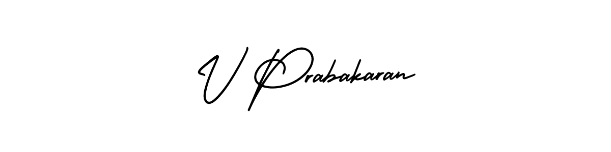 How to make V Prabakaran signature? AmerikaSignatureDemo-Regular is a professional autograph style. Create handwritten signature for V Prabakaran name. V Prabakaran signature style 3 images and pictures png
