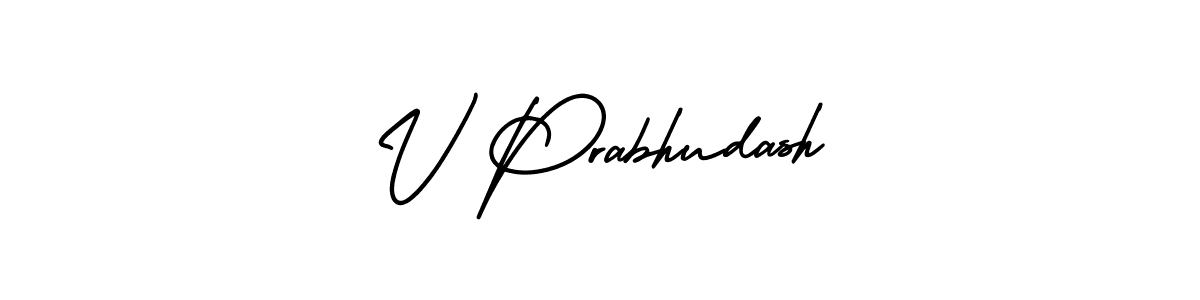 Create a beautiful signature design for name V Prabhudash. With this signature (AmerikaSignatureDemo-Regular) fonts, you can make a handwritten signature for free. V Prabhudash signature style 3 images and pictures png