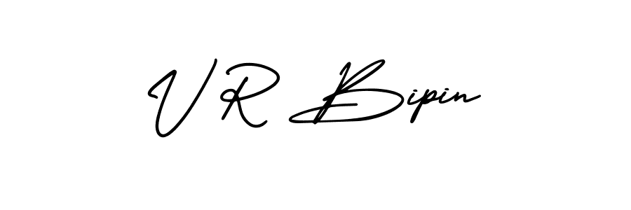 Also we have V R Bipin name is the best signature style. Create professional handwritten signature collection using AmerikaSignatureDemo-Regular autograph style. V R Bipin signature style 3 images and pictures png