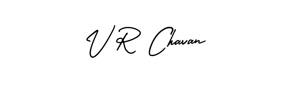 Make a beautiful signature design for name V R Chavan. With this signature (AmerikaSignatureDemo-Regular) style, you can create a handwritten signature for free. V R Chavan signature style 3 images and pictures png