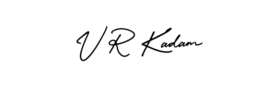 You can use this online signature creator to create a handwritten signature for the name V R Kadam. This is the best online autograph maker. V R Kadam signature style 3 images and pictures png