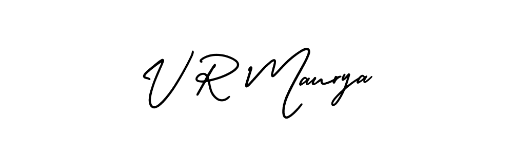 You can use this online signature creator to create a handwritten signature for the name V R Maurya. This is the best online autograph maker. V R Maurya signature style 3 images and pictures png