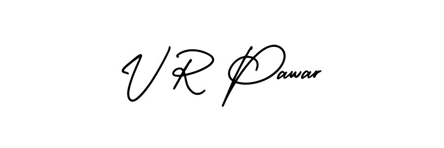 It looks lik you need a new signature style for name V R Pawar. Design unique handwritten (AmerikaSignatureDemo-Regular) signature with our free signature maker in just a few clicks. V R Pawar signature style 3 images and pictures png