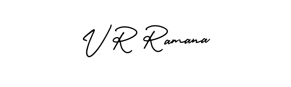 Make a short V R Ramana signature style. Manage your documents anywhere anytime using AmerikaSignatureDemo-Regular. Create and add eSignatures, submit forms, share and send files easily. V R Ramana signature style 3 images and pictures png