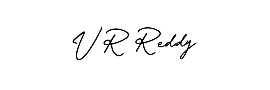 V R Reddy stylish signature style. Best Handwritten Sign (AmerikaSignatureDemo-Regular) for my name. Handwritten Signature Collection Ideas for my name V R Reddy. V R Reddy signature style 3 images and pictures png