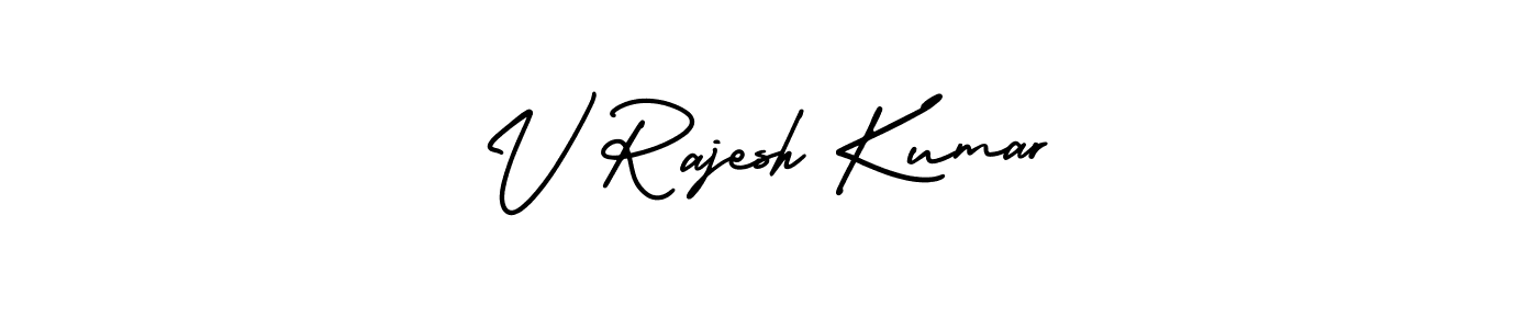 Check out images of Autograph of V Rajesh Kumar name. Actor V Rajesh Kumar Signature Style. AmerikaSignatureDemo-Regular is a professional sign style online. V Rajesh Kumar signature style 3 images and pictures png