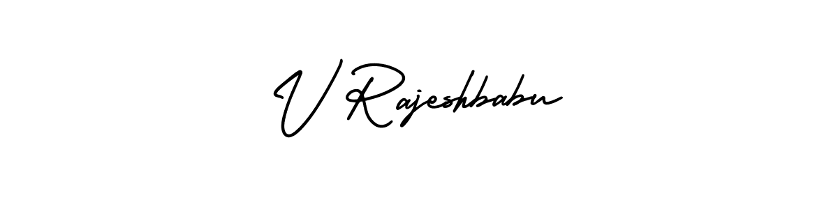 Similarly AmerikaSignatureDemo-Regular is the best handwritten signature design. Signature creator online .You can use it as an online autograph creator for name V Rajeshbabu. V Rajeshbabu signature style 3 images and pictures png