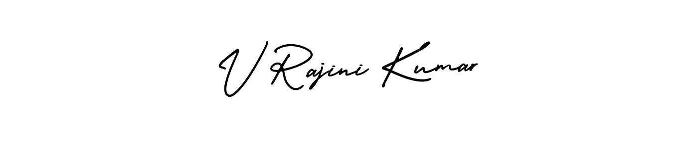 Make a beautiful signature design for name V Rajini Kumar. Use this online signature maker to create a handwritten signature for free. V Rajini Kumar signature style 3 images and pictures png