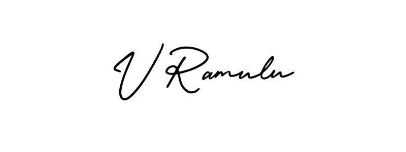 Also You can easily find your signature by using the search form. We will create V Ramulu name handwritten signature images for you free of cost using AmerikaSignatureDemo-Regular sign style. V Ramulu signature style 3 images and pictures png