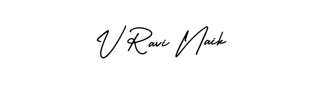 It looks lik you need a new signature style for name V Ravi Naik. Design unique handwritten (AmerikaSignatureDemo-Regular) signature with our free signature maker in just a few clicks. V Ravi Naik signature style 3 images and pictures png