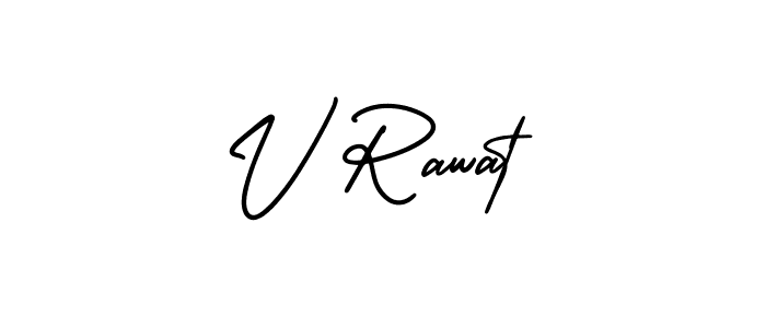 It looks lik you need a new signature style for name V Rawat. Design unique handwritten (AmerikaSignatureDemo-Regular) signature with our free signature maker in just a few clicks. V Rawat signature style 3 images and pictures png