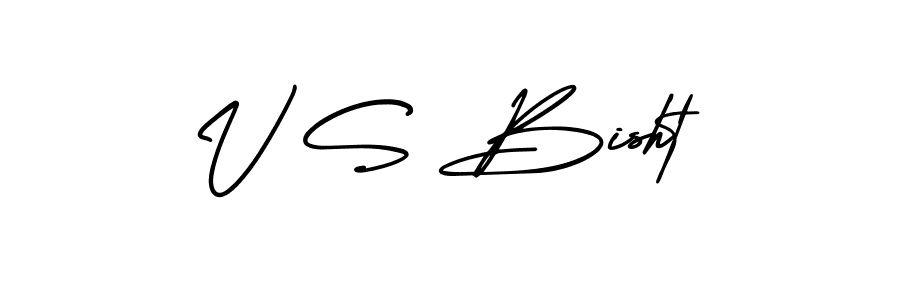 AmerikaSignatureDemo-Regular is a professional signature style that is perfect for those who want to add a touch of class to their signature. It is also a great choice for those who want to make their signature more unique. Get V S Bisht name to fancy signature for free. V S Bisht signature style 3 images and pictures png