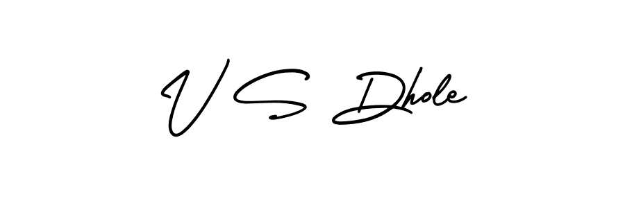 This is the best signature style for the V S Dhole name. Also you like these signature font (AmerikaSignatureDemo-Regular). Mix name signature. V S Dhole signature style 3 images and pictures png