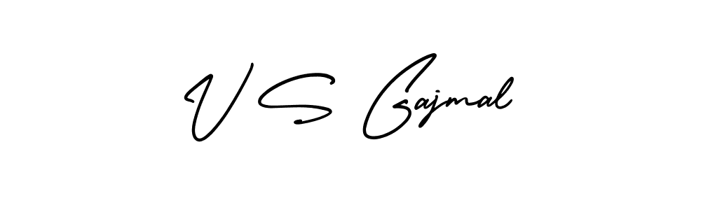 Make a beautiful signature design for name V S Gajmal. Use this online signature maker to create a handwritten signature for free. V S Gajmal signature style 3 images and pictures png