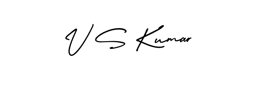 Make a beautiful signature design for name V S Kumar. Use this online signature maker to create a handwritten signature for free. V S Kumar signature style 3 images and pictures png