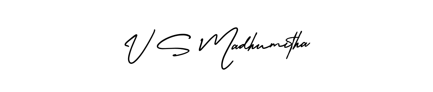 Make a short V S Madhumitha signature style. Manage your documents anywhere anytime using AmerikaSignatureDemo-Regular. Create and add eSignatures, submit forms, share and send files easily. V S Madhumitha signature style 3 images and pictures png