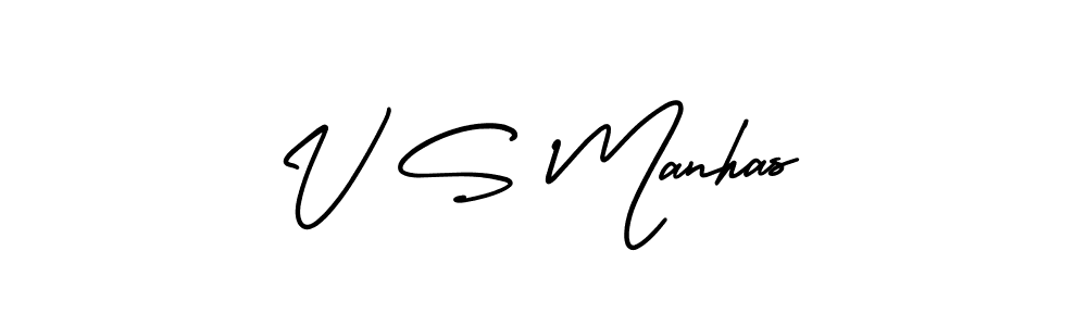 Also we have V S Manhas name is the best signature style. Create professional handwritten signature collection using AmerikaSignatureDemo-Regular autograph style. V S Manhas signature style 3 images and pictures png