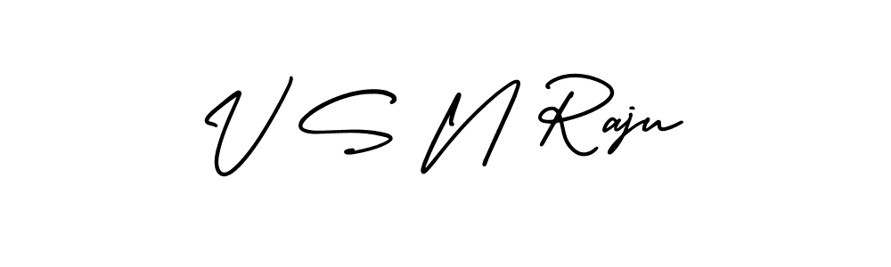 How to Draw V S N Raju signature style? AmerikaSignatureDemo-Regular is a latest design signature styles for name V S N Raju. V S N Raju signature style 3 images and pictures png